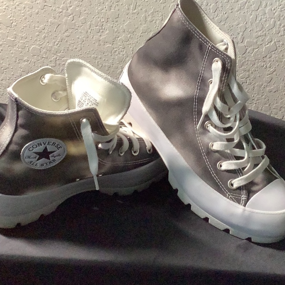 Converse High-Top Sneakers in Black and White